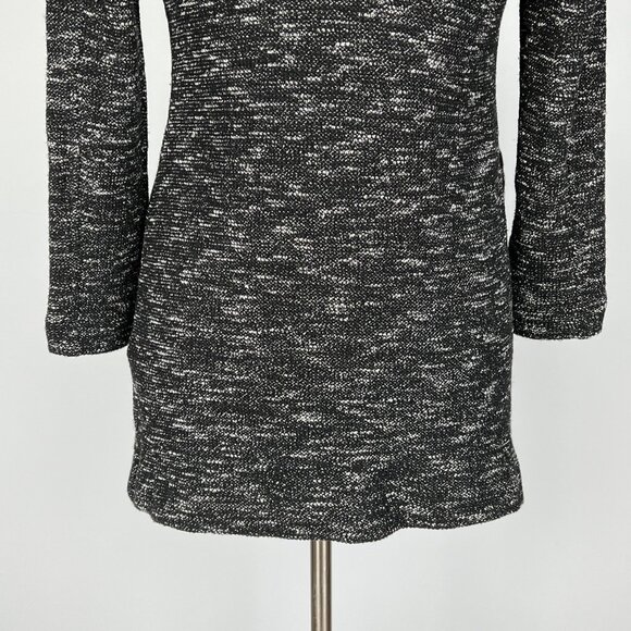 Eileen Fisher Womens Petite Cotton Knit Jacket Open Cardigan Black White size PP - Picture 8 of 12